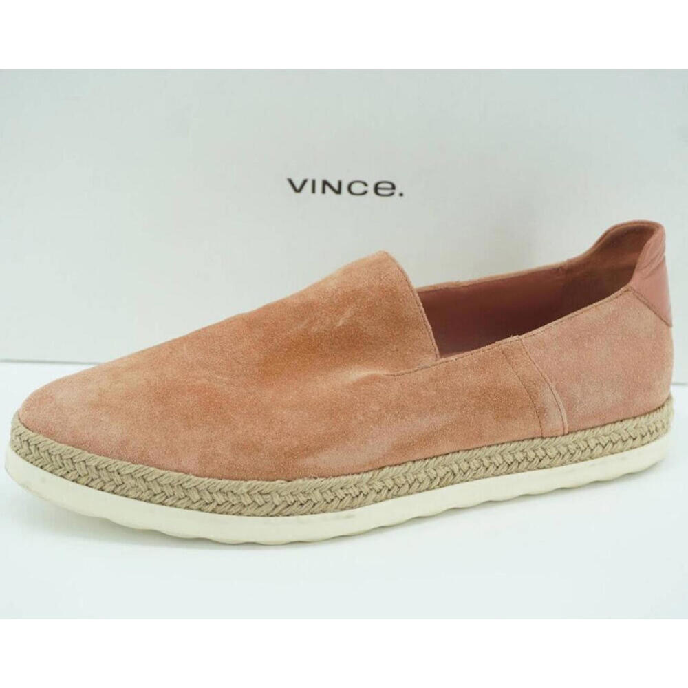 VINCE Suede Loafer Sneaker Dillon Terracotta 38 Casual Flats Comfort Slip On